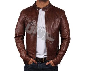 خرید اینترنتی کاپشن چرم مردانه