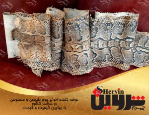 چرم پوست مار